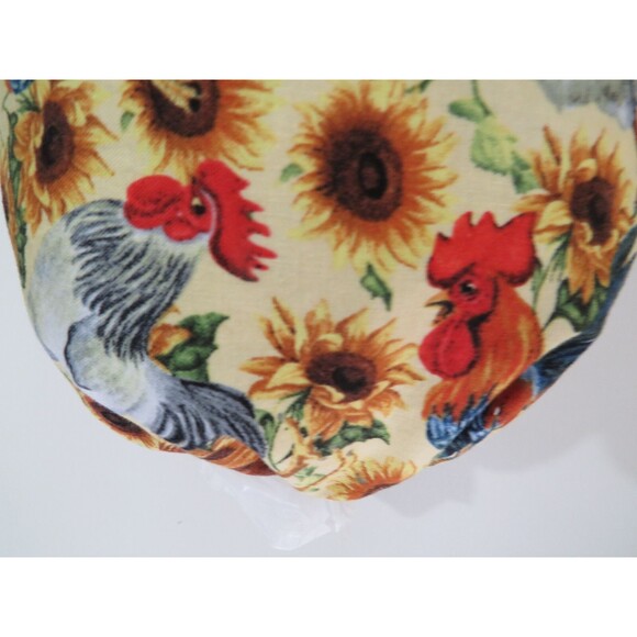 Plastic Bag Holder, Shopping Bag Dispenser With Chickens and Sunflowers - Picture 2 of 4